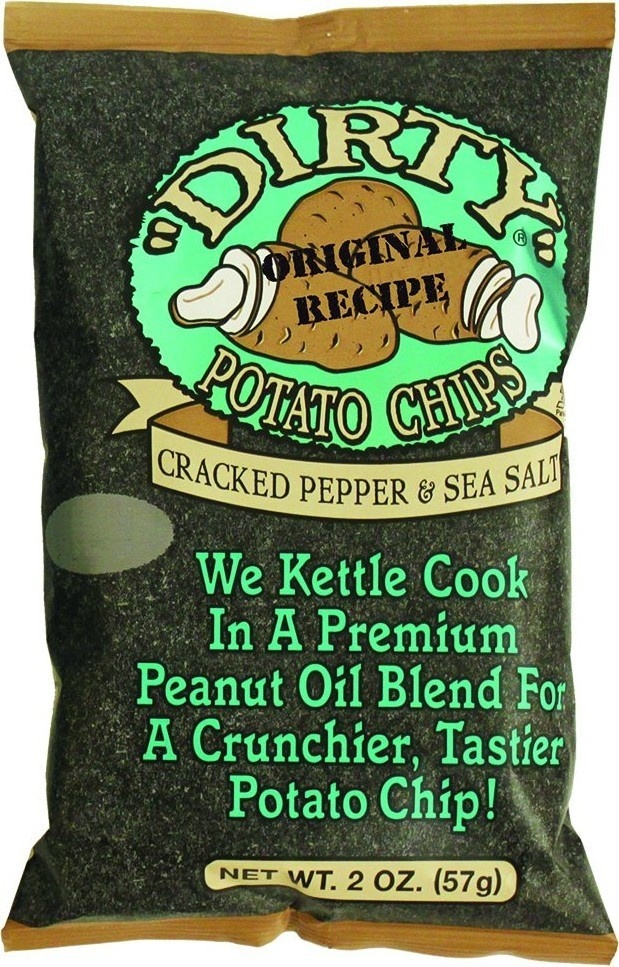 "DIRTY" DELI STYLE POTATO CHIPS CRACKED PEPPER & SEA SALT