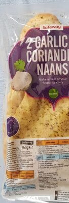 2 Garlic and Coriander  Naans